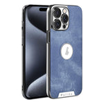 Custodia per telefono Palida Y13 con texture Mecha Denim a copertura totale, For iPhone 16, For iPhone 15 Pro Max, For iPhone 15 Pro, For iPhone 15, For iPhone 14, For iPhone 14 Pro