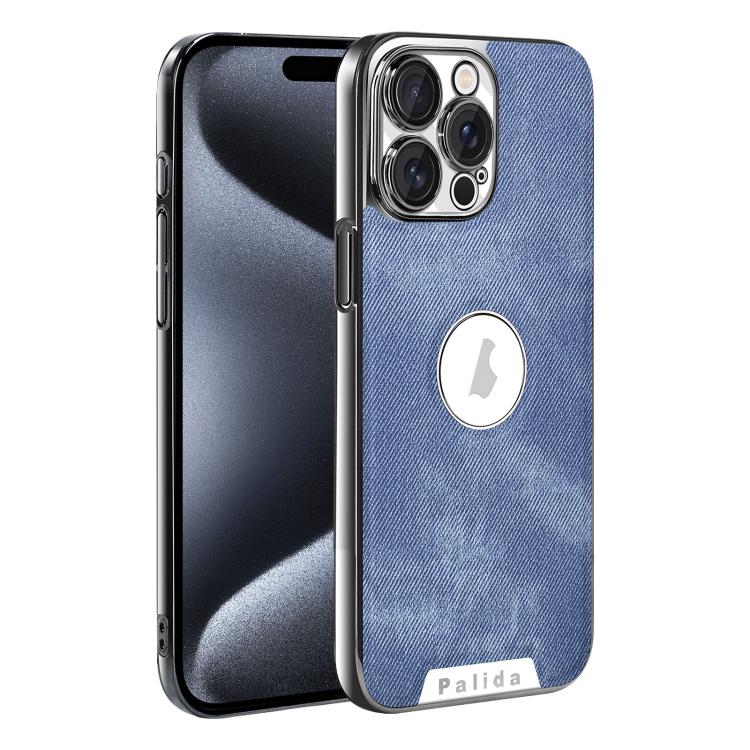 Custodia per telefono Palida Y13 con texture Mecha Denim a copertura totale, For iPhone 16, For iPhone 15 Pro Max, For iPhone 15 Pro, For iPhone 15, For iPhone 14, For iPhone 14 Pro