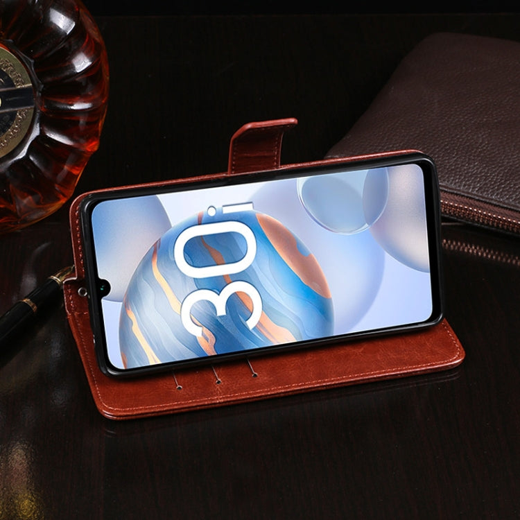 idewei Custodia in pelle a vibrazione orizzontale Crazy Horse Texture con supporto e slot per carte e portafoglio, For Huawei Honor 30i, For Infinix Hot 9 Play, For Infinix Hot 9 Pro