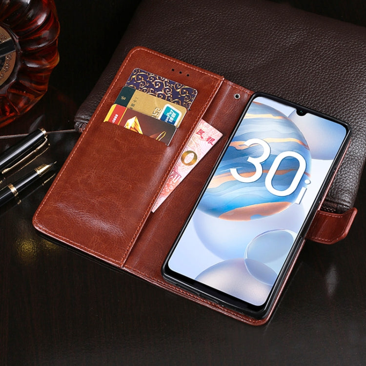 idewei Custodia in pelle a vibrazione orizzontale Crazy Horse Texture con supporto e slot per carte e portafoglio, For Huawei Honor 30i, For Infinix Hot 9 Play, For Infinix Hot 9 Pro