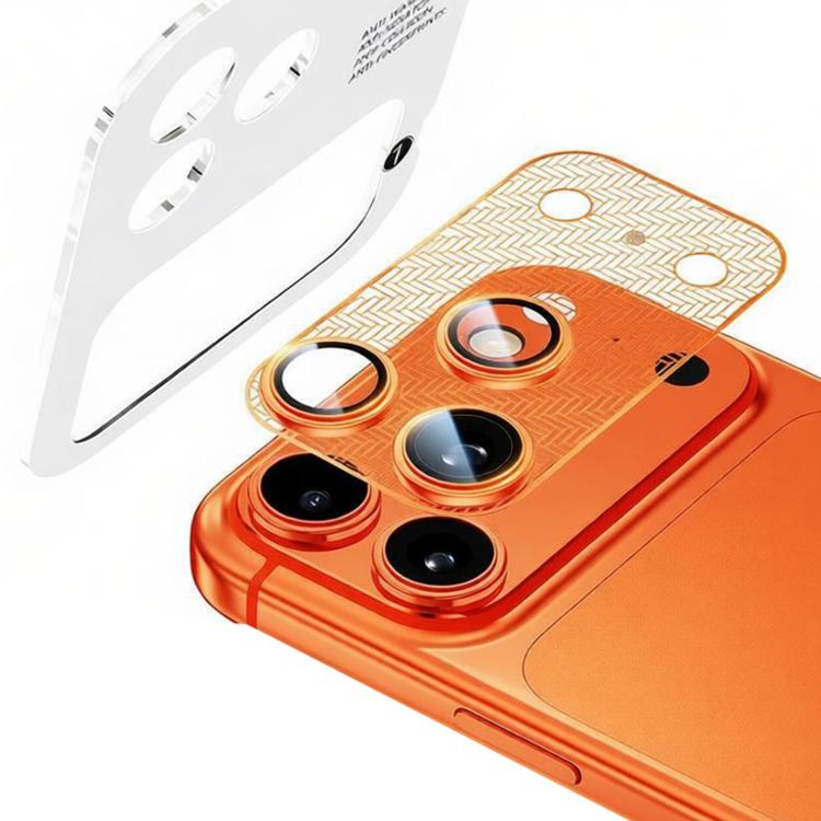 Protezione per obiettivo XDcase in lega di nichel con base cava integrata a forma di ala di cicala., For iPhone 17 Pro Max, For iPhone 17 Pro