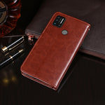 idewei Custodia in pelle a vibrazione orizzontale Crazy Horse Texture con supporto e slot per carte e portafoglio, For Umidigi A7, For ZTE Axon 11 5G, For ZTE Blade A7 Prime
