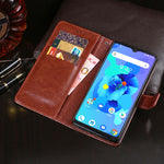idewei Custodia in pelle a vibrazione orizzontale Crazy Horse Texture con supporto e slot per carte e portafoglio, For Umidigi A7, For ZTE Axon 11 5G, For ZTE Blade A7 Prime
