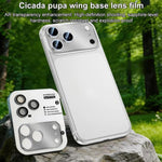 Protezione per obiettivo XDcase in lega di nichel con base cava integrata a forma di ala di cicala., For iPhone 17 Pro Max, For iPhone 17 Pro