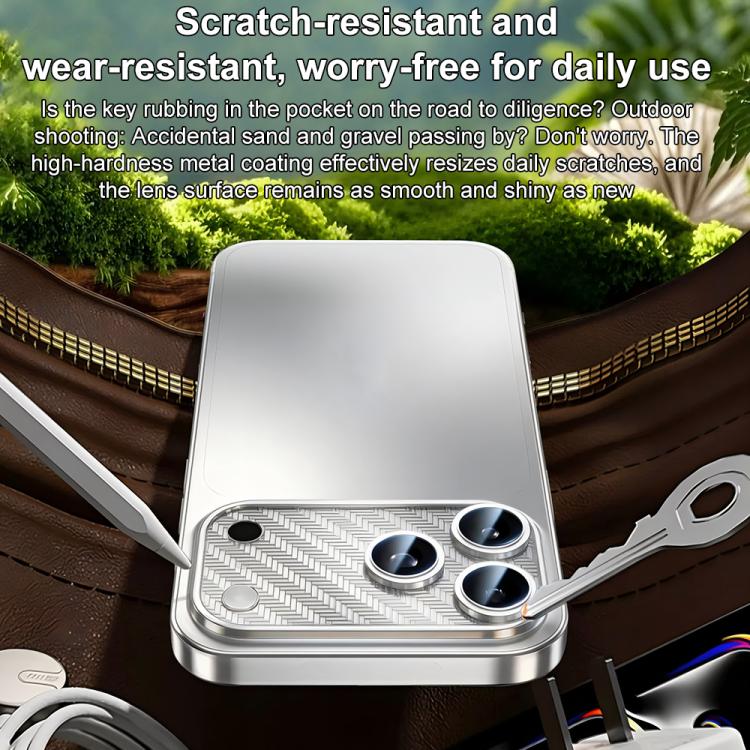 Protezione per obiettivo XDcase in lega di nichel con base cava integrata a forma di ala di cicala., For iPhone 17 Pro Max, For iPhone 17 Pro