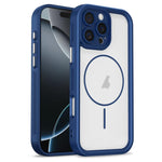 Custodia per telefono ibrida in TPU e PC con magnete a forma di occhio celeste., For iPhone 16 Pro Max, For iPhone 16 Pro, For iPhone 16 Plus, For iPhone 16