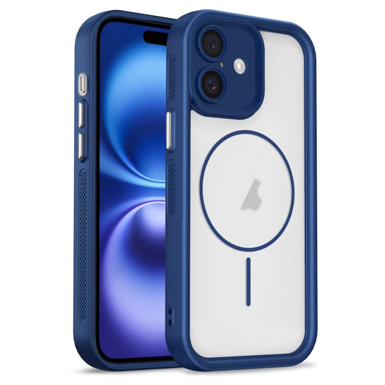 Custodia per telefono ibrida in TPU e PC con magnete a forma di occhio celeste., For iPhone 16 Pro Max, For iPhone 16 Pro, For iPhone 16 Plus, For iPhone 16
