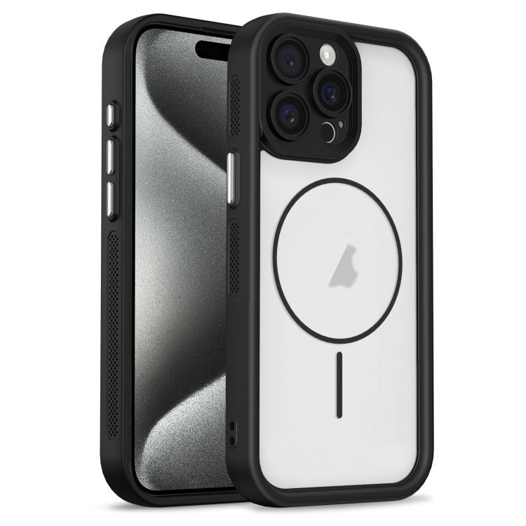 Custodia per telefono ibrida in TPU e PC con magnete a forma di occhio celeste., For iPhone 15 Pro Max, For iPhone 15 Pro, For iPhone 15 Plus, For iPhone 15