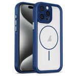 Custodia per telefono ibrida in TPU e PC con magnete a forma di occhio celeste., For iPhone 15 Pro Max, For iPhone 15 Pro, For iPhone 15 Plus, For iPhone 15