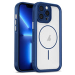 Custodia per telefono ibrida in TPU e PC con magnete a forma di occhio celeste., For iPhone 13 Pro Max, For iPhone 13 Pro, For iPhone 13, For iPhone 12