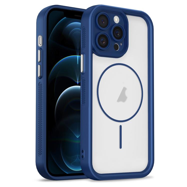 Custodia per telefono ibrida in TPU e PC con magnete a forma di occhio celeste., For iPhone 12 Pro Max, For iPhone 12 Pro, For iPhone 11