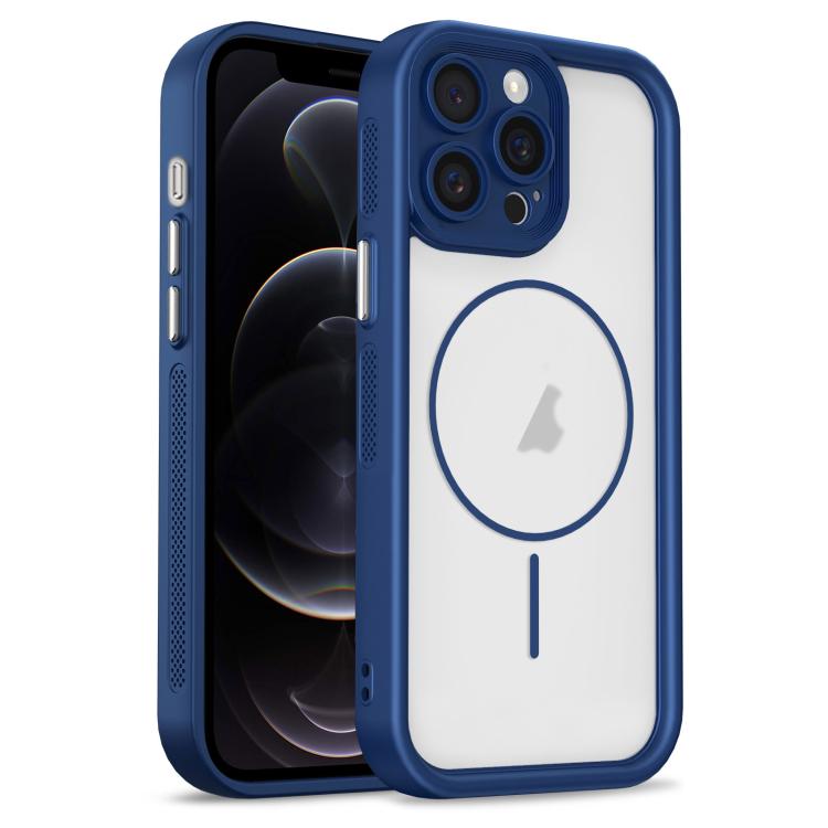 Custodia per telefono ibrida in TPU e PC con magnete a forma di occhio celeste., For iPhone 12 Pro Max, For iPhone 12 Pro, For iPhone 11