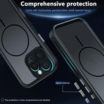 Custodia per telefono ibrida in TPU e PC con magnete a forma di occhio celeste., For iPhone 14 Plus, For iPhone 14, For iPhone 14 Pro, For iPhone 14 Pro Max