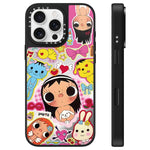 Custodia per telefono con specchio e motivo della serie YUY, For iPhone 16 Pro Max, For iPhone 16 Pro, For iPhone 16 Plus