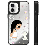 Custodia per telefono con specchio e motivo della serie YUY, For iPhone 16, For iPhone 15 Pro Max, For iPhone 15 Pro