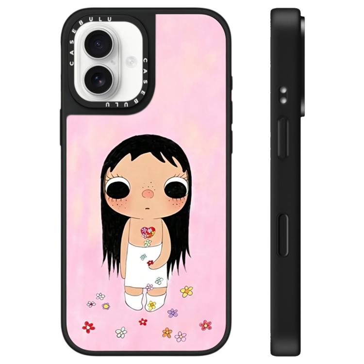 Custodia per telefono con specchio e motivo della serie YUY, For iPhone 16, For iPhone 15 Pro Max, For iPhone 15 Pro