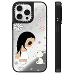 Custodia per telefono con specchio e motivo della serie YUY, For iPhone 16, For iPhone 15 Pro Max, For iPhone 15 Pro