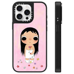 Custodia per telefono con specchio e motivo della serie YUY, For iPhone 16, For iPhone 15 Pro Max, For iPhone 15 Pro