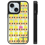 Custodia per telefono con specchio e motivo della serie YUY, For iPhone 15 Plus, For iPhone 15