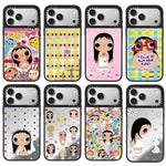 Custodia per telefono con specchio e motivo della serie YUY, For iPhone 16 Pro Max, For iPhone 16 Pro, For iPhone 16 Plus