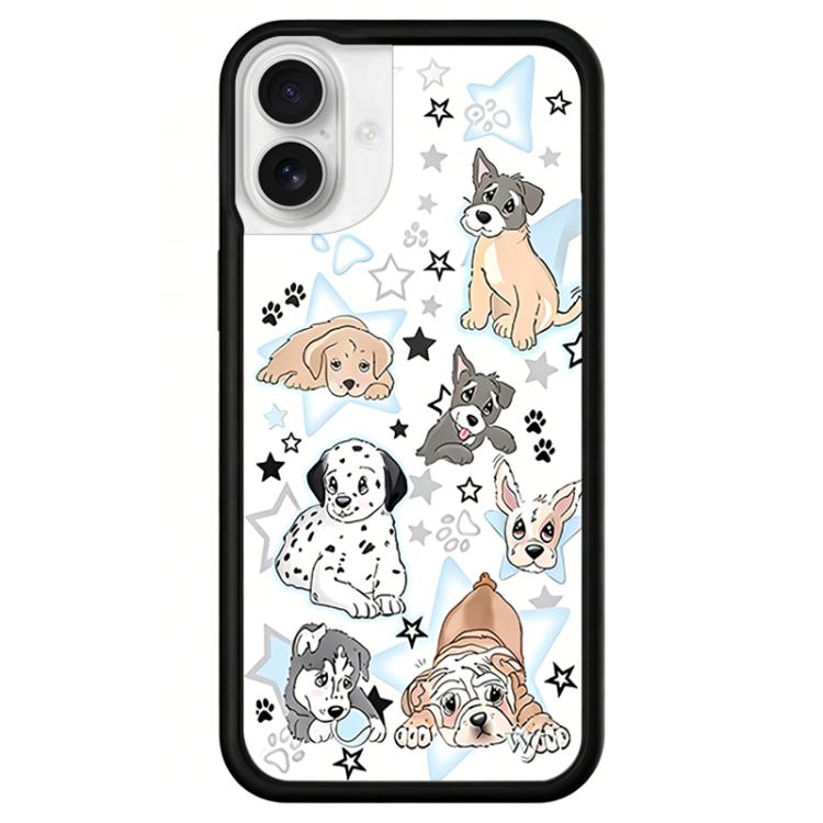 Custodia per telefono con motivo WildFlow Cartoon Party Series, For iPhone 16, For iPhone 15 Pro Max, For iPhone 15 Pro