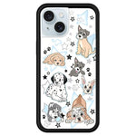 Custodia per telefono con motivo WildFlow Cartoon Party Series, For iPhone 15 Plus, For iPhone 15