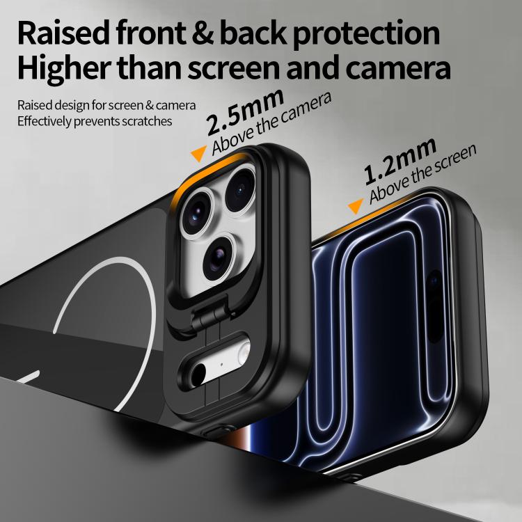 Supporto per cornice obiettivo in vetro sottile con cerchio magnetico per telefono, For iPhone 17 Pro Max, For iPhone 17 Pro, For iPhone 17, For iPhone 16 Pro Max