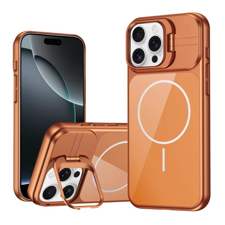Supporto per cornice obiettivo in vetro sottile con cerchio magnetico per telefono, For iPhone 16 Pro, For iPhone 16, For iPhone 15 Pro Max, For iPhone 15 Pro