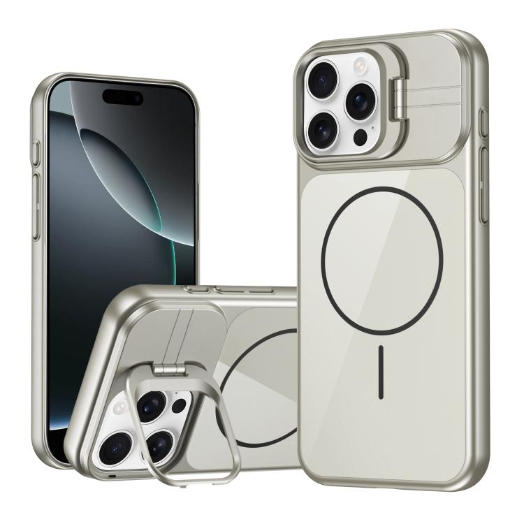 Supporto per cornice obiettivo in vetro sottile con cerchio magnetico per telefono, For iPhone 16 Pro, For iPhone 16, For iPhone 15 Pro Max, For iPhone 15 Pro