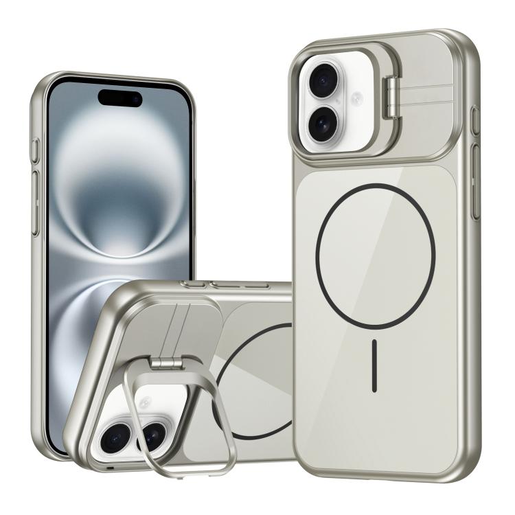 Supporto per cornice obiettivo in vetro sottile con cerchio magnetico per telefono, For iPhone 16 Pro, For iPhone 16, For iPhone 15 Pro Max, For iPhone 15 Pro