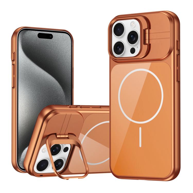 Supporto per cornice obiettivo in vetro sottile con cerchio magnetico per telefono, For iPhone 16 Pro, For iPhone 16, For iPhone 15 Pro Max, For iPhone 15 Pro