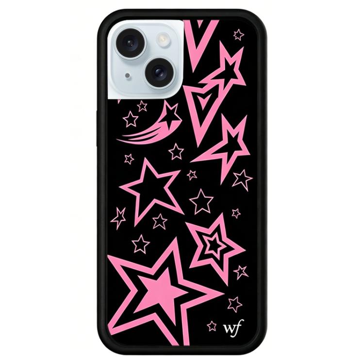 Custodia per telefono con motivo WildFlow Stars Series, For iPhone 15 Plus, For iPhone 15