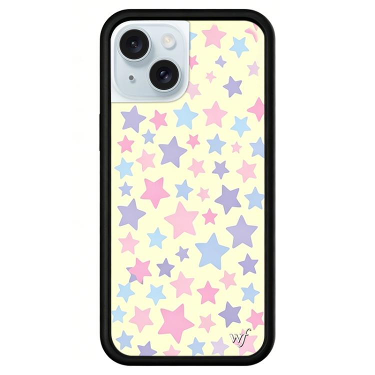 Custodia per telefono con motivo WildFlow Stars Series, For iPhone 15 Plus, For iPhone 15