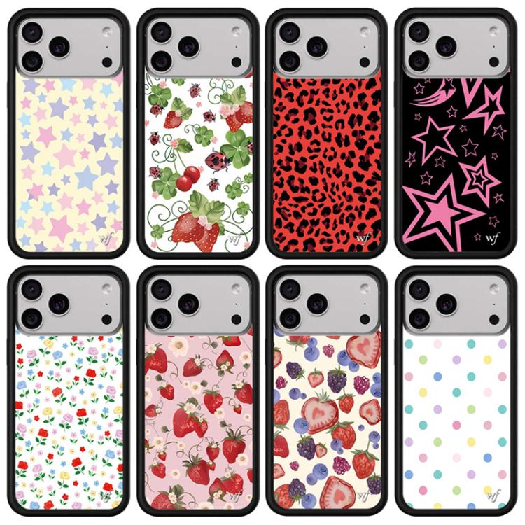 Custodia per telefono con motivo WildFlow Stars Series, For iPhone 17 Pro Max, For iPhone 17 Pro, For iPhone 17