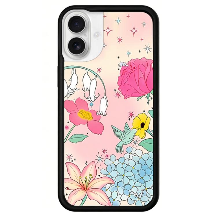 Custodia per telefono con motivo floreale WildFlow Series, For iPhone 16, For iPhone 15 Pro Max, For iPhone 15 Pro