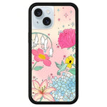 Custodia per telefono con motivo floreale WildFlow Series, For iPhone 15 Plus, For iPhone 15