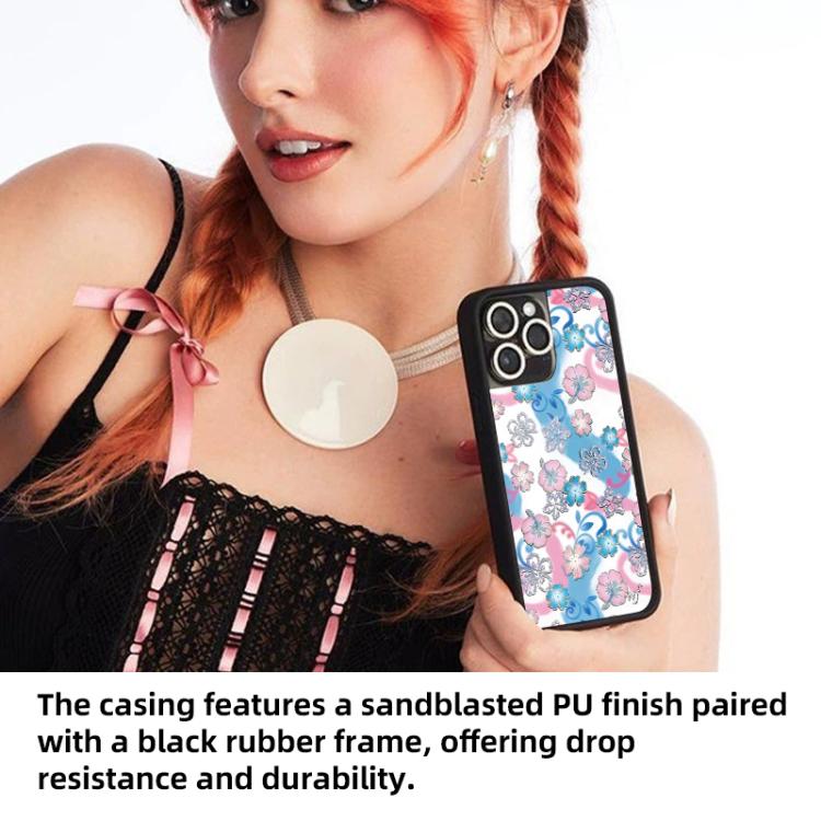 Custodia per telefono con motivo floreale WildFlow Series, For iPhone 16, For iPhone 15 Pro Max, For iPhone 15 Pro
