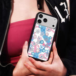 Custodia per telefono con motivo floreale WildFlow Series, For iPhone 16 Pro Max, For iPhone 16 Pro, For iPhone 16 Plus