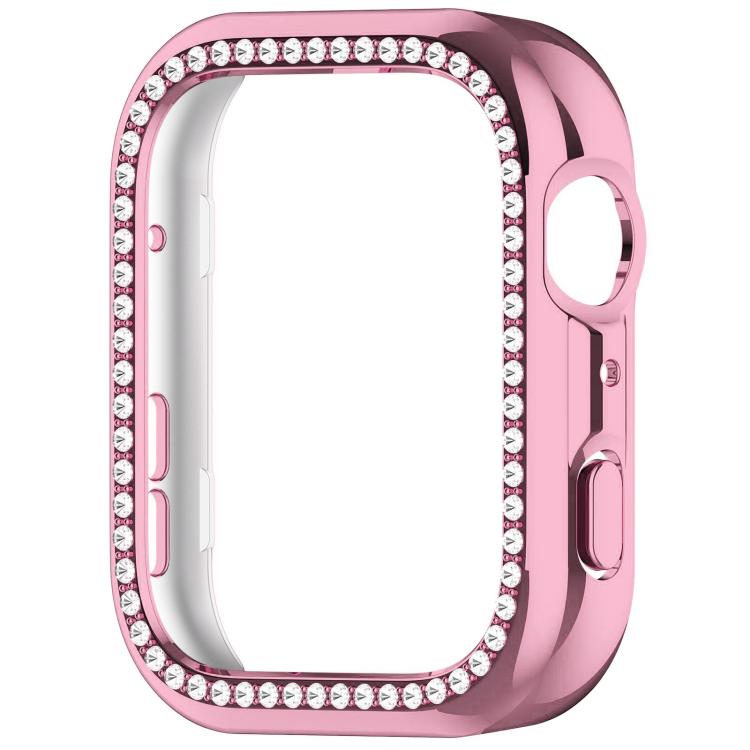 Cassa per orologio xDfind con diamanti a fila singola e foro in policarbonato, For Huawei Watch Fit 5 Pro, For Huawei Watch Fit 5