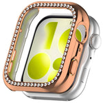 Cassa per orologio xDfind con diamanti a fila singola e foro in policarbonato, For Huawei Watch Fit 5 Pro, For Huawei Watch Fit 5