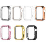 Cassa per orologio xDfind con diamanti a fila singola e foro in policarbonato, For Huawei Watch Fit 5 Pro, For Huawei Watch Fit 5