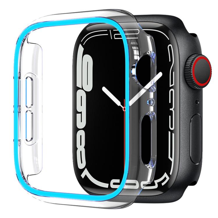 Cassa per orologio XDfind trasparente, luminosa, a mezza copertura, in policarbonato cavo., For Apple Watch Ultra 3 / 2 / 1 49mm, For Apple Watch Series 9 / 8 / 7 45mm, For Apple Watch Series 9 / 8 / 7 41mm