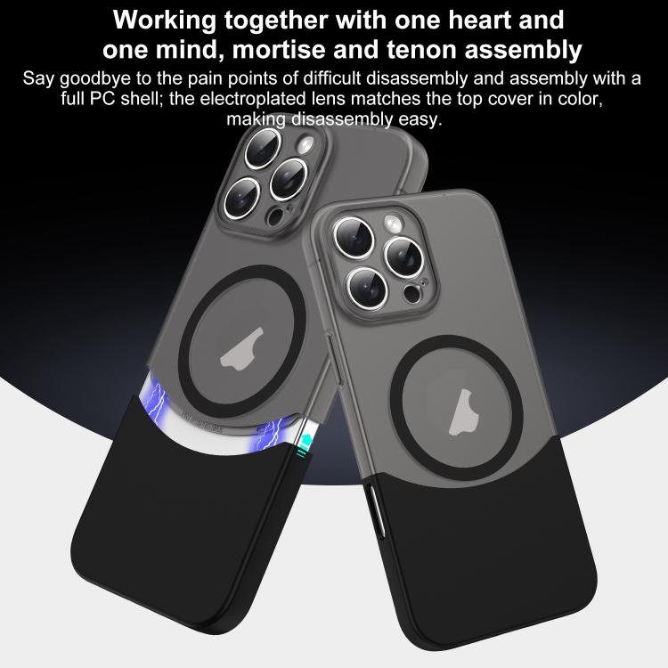 Custodia magnetica per telefono in PC con giunzione a tenone e mortasa, For iPhone 11, For iPhone 11 Pro