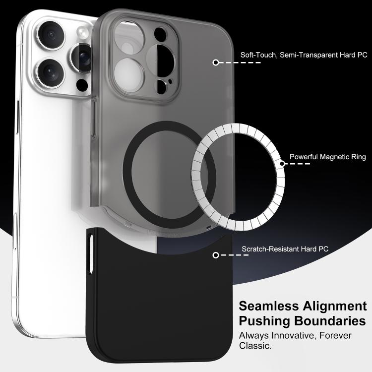 Custodia magnetica per telefono in PC con giunzione a tenone e mortasa, For iPhone 15 Pro Max, For iPhone 15 Pro, For iPhone 15 Plus / 14 Plus