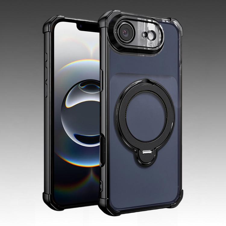 Airbag angolari, antiurto, supporto girevole, custodia magnetica per telefono, For iPhone 17e / 16e, For iPhone 17 Pro Max, For iPhone 17 Pro, For iPhone 17