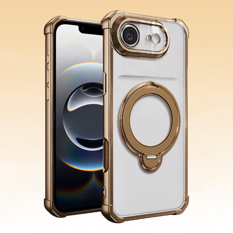 Airbag angolari, antiurto, supporto girevole, custodia magnetica per telefono, For iPhone 17e / 16e, For iPhone 17 Pro Max, For iPhone 17 Pro, For iPhone 17
