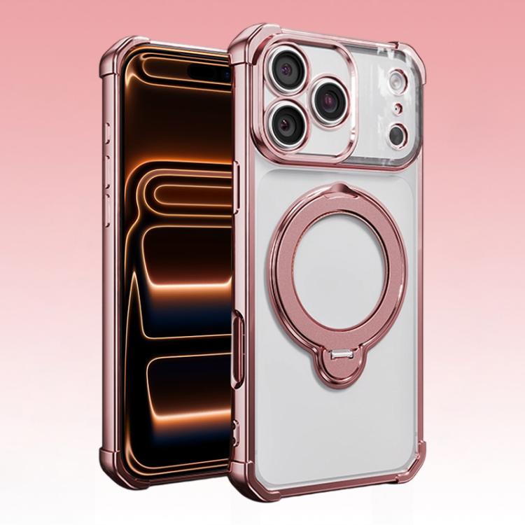 Airbag angolari, antiurto, supporto girevole, custodia magnetica per telefono, For iPhone 17e / 16e, For iPhone 17 Pro Max, For iPhone 17 Pro, For iPhone 17
