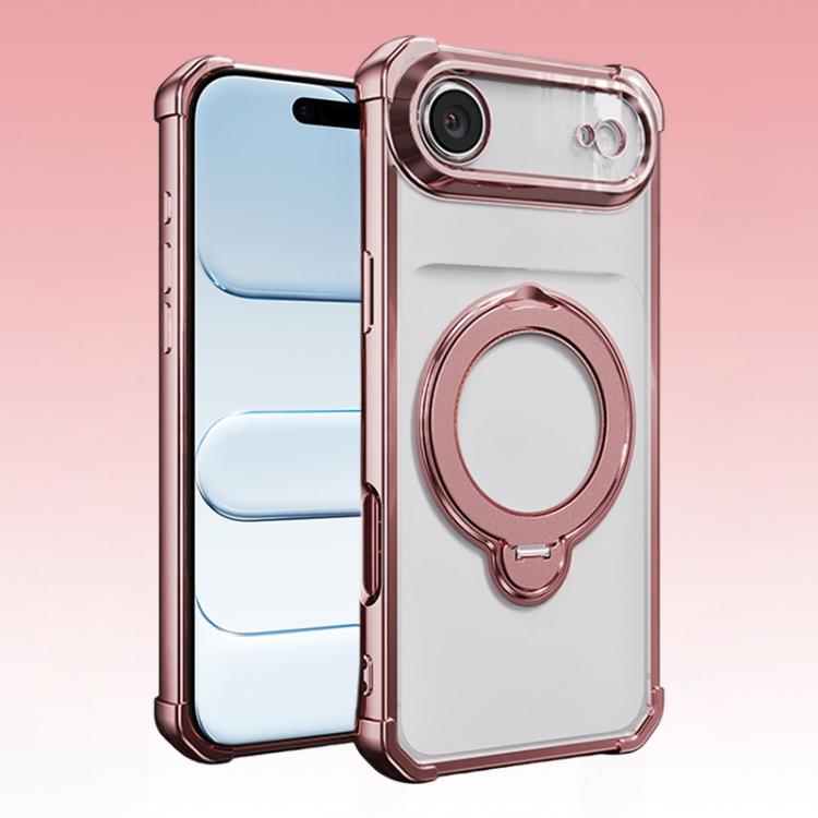 Airbag angolari, antiurto, supporto girevole, custodia magnetica per telefono, For iPhone Air, For iPhone 16 Pro Max, For iPhone 16 Pro, For iPhone 16 Plus