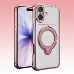 Airbag angolari, antiurto, supporto girevole, custodia magnetica per telefono, For iPhone 17e / 16e, For iPhone 17 Pro Max, For iPhone 17 Pro, For iPhone 17