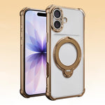 Airbag angolari, antiurto, supporto girevole, custodia magnetica per telefono, For iPhone 17e / 16e, For iPhone 17 Pro Max, For iPhone 17 Pro, For iPhone 17
